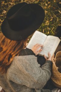 girl reading book